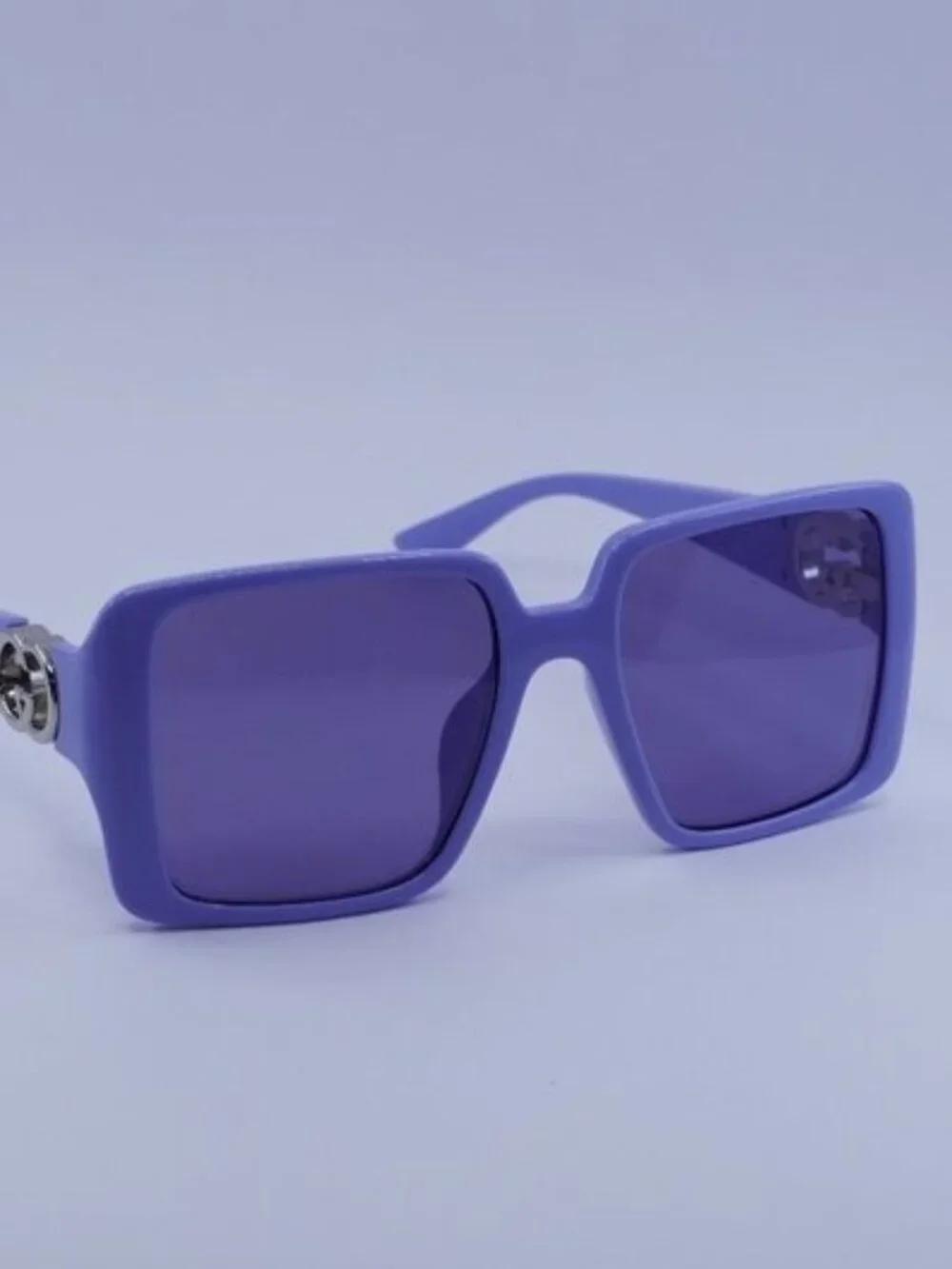 Gucci GG1692SA 004 Sunglasses Violet Square Frame, Violet Lenses